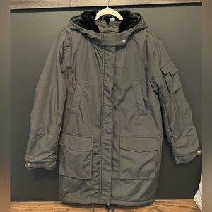 H&M Divided anorak coat, charcoal gray